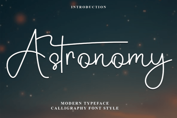 Astronomy Font Review: Festive Script for Holiday Branding