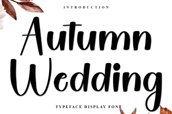 Autumn Wedding Font: A Script Typeface for Makers