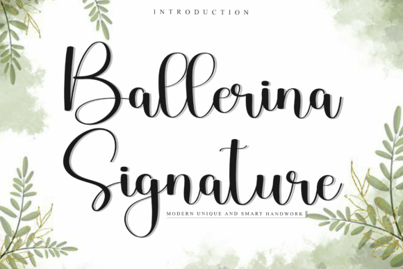 Ballerina Signature Font: Elevating Digital Brand Identity