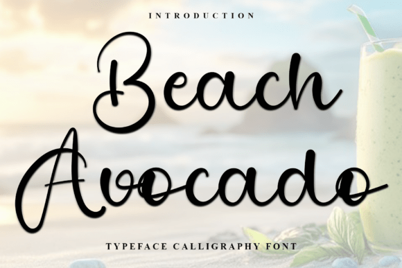 Beach Avocado Font: A Festive Typeface for Campaigns
