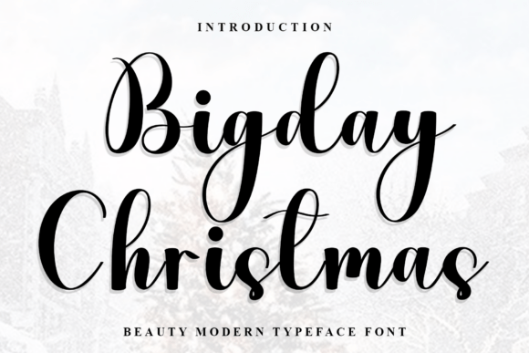 Bigday Christmas Font for Warm Handmade Designs