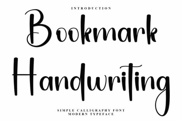 Bookmark Handwriting Font: Elevating Small Business Branding