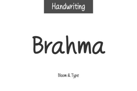 Brahma Font: Playful Handwritten Style for Crafters