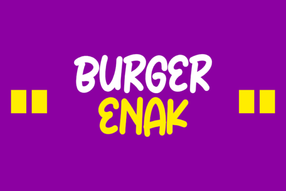 Burger Enak Font: Elevating Small Business Branding