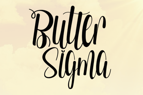 Butter Sigma Font: A Soft Script for Editorial Design