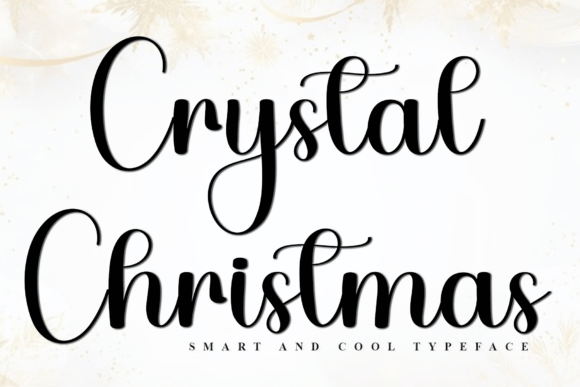 Crystal Christmas Font: Festive Script for Makers