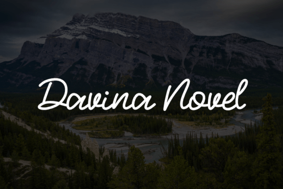 Davina Novel Font: Elegant Script for Editorial Design