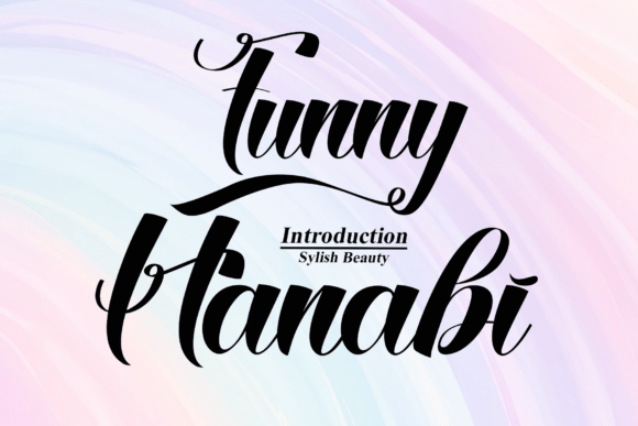 Funny Hanabi Font: Elegant Script for Crafters