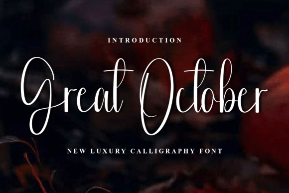 Great October Font: Adding Warmth to Web Design