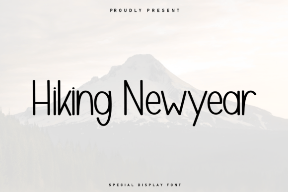 Hiking Newyear Font: Casual Typography for Web Design