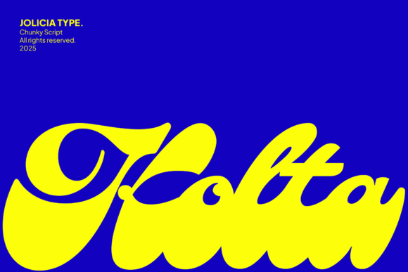Kolta Font: Bold Script Typography for Editorial Design