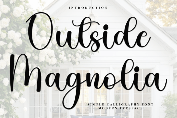 Outside Magnolia Font for Festive Marketing Design