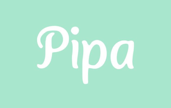 Pipa Font: A Handwritten Typeface for Organic Branding