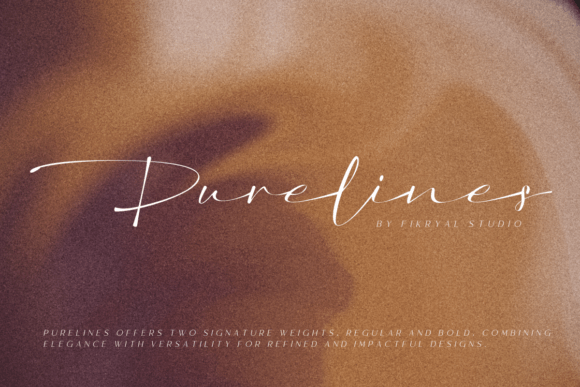 Purelines Font: Elevating Brand Identity with Elegant Script