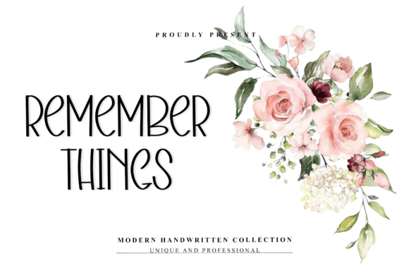 Remember Things Font: Adding Warmth to Editorial Design