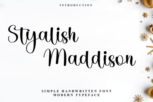 Styalish Maddison Font: Festive Branding Design