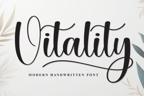 Vitality Font: Adding Hand-Painted Charm to Brand Identity