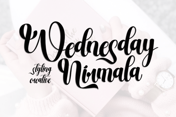 Wednesday Nirmala Font: Editorial Charm for Layouts